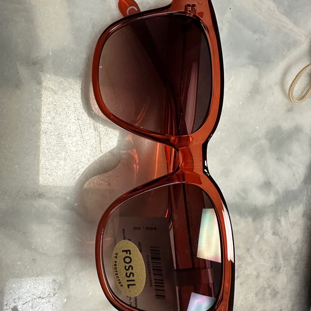 Fossil Red Sunglasses